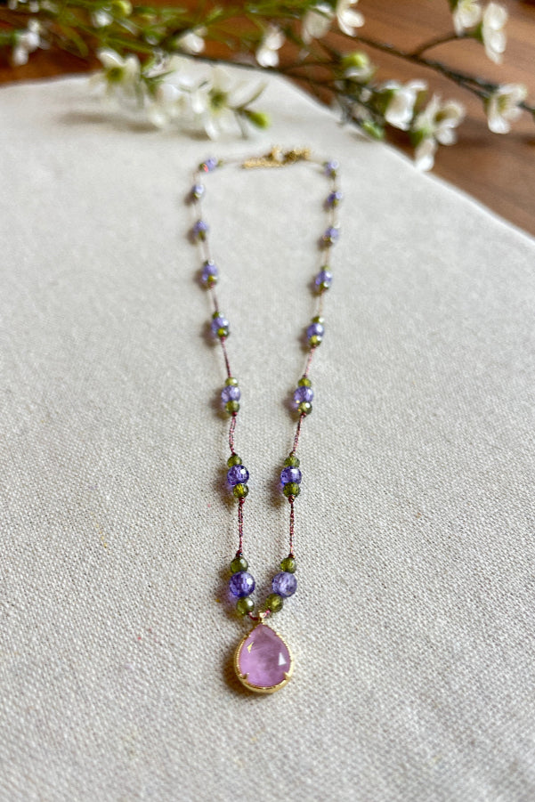 Palmina Necklace Purple