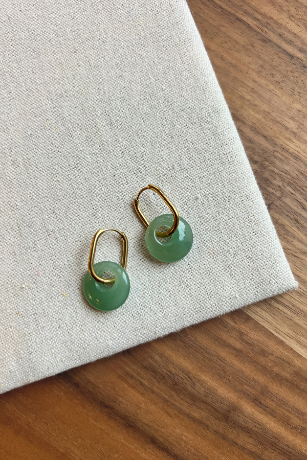 B539ST24041 Earrings Green