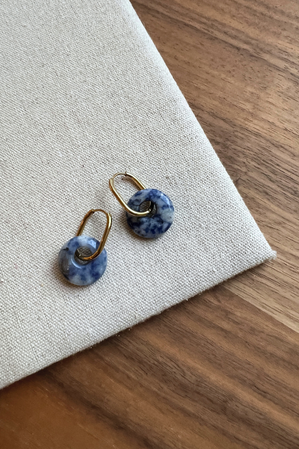B539ST24041 Earrings Blue