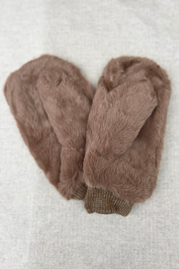 Biche Mittens Taupe