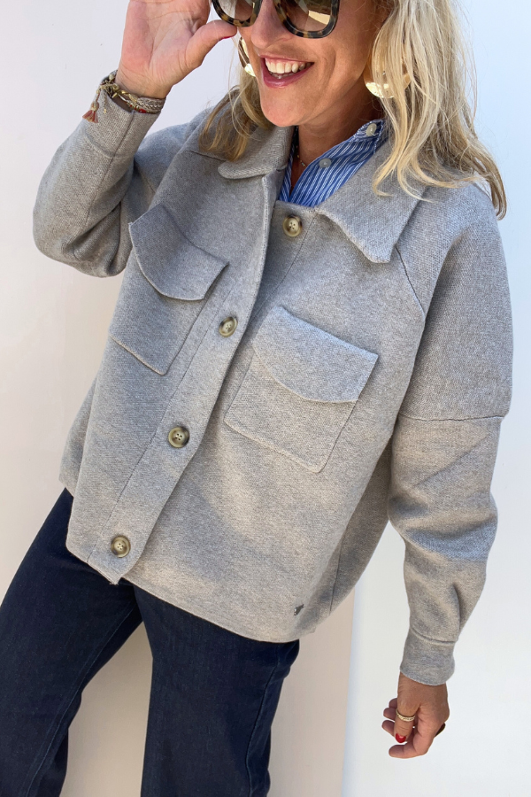 Camelia SWT1409 Cardigan Gris