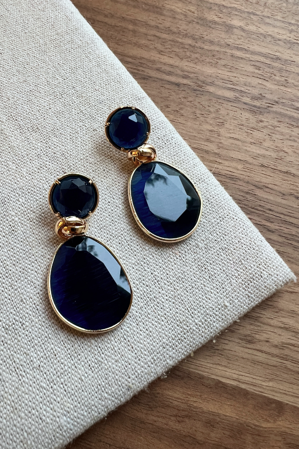 Cato Earrings Navy