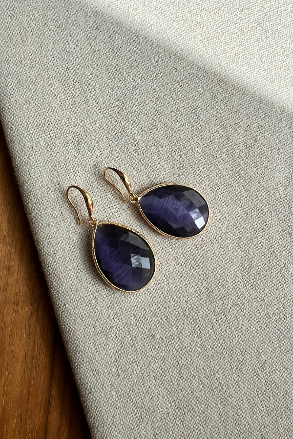 Charlotte Earrings Purple