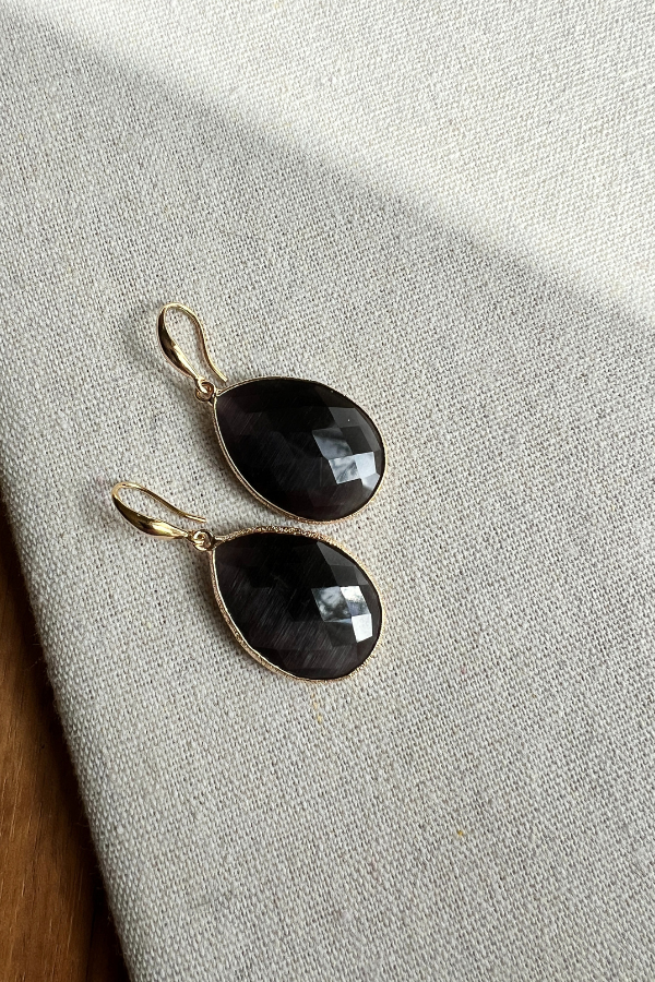 Charlotte Earrings Dark Grey