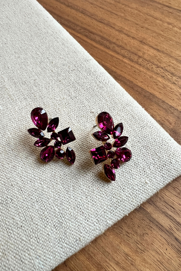 Davina Earrings Purple