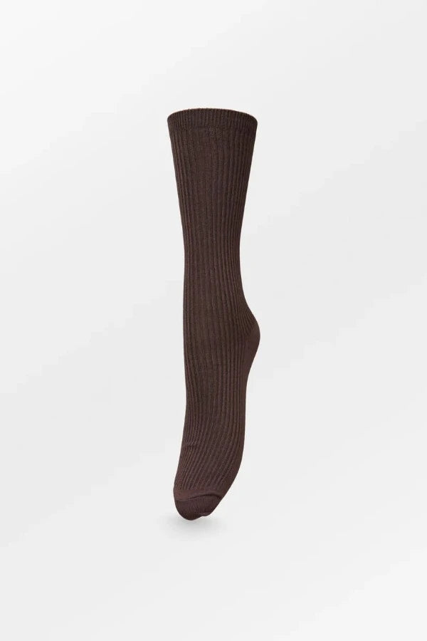 Telma Solid 0000800001 Socks Hot Fudge Brown