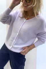 KN2098 Cardigan Lilas