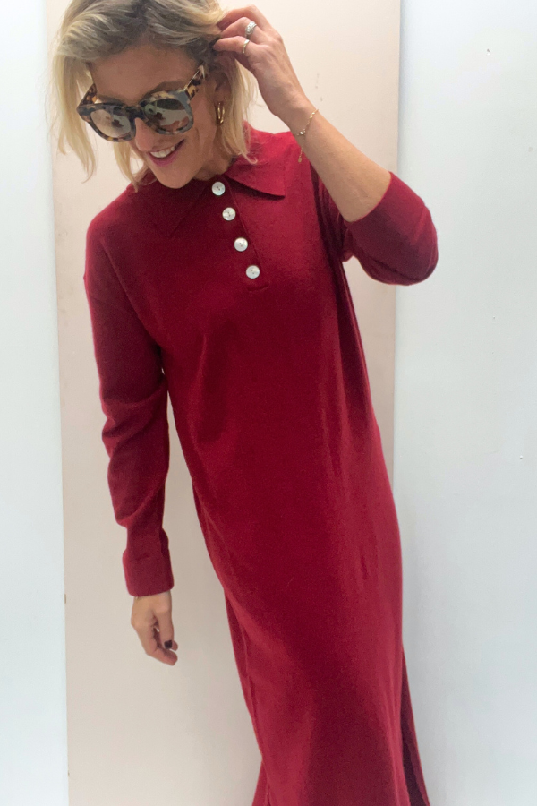 Neslie 1FWCHM24013 Dress Bordeaux