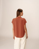 Perez Blouse Terracotta