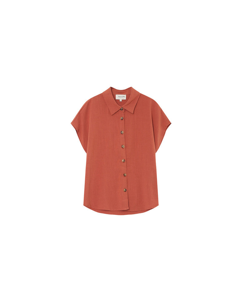 Perez Blouse Terracotta