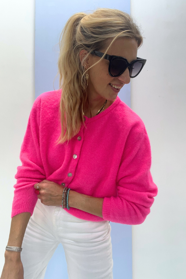 Vitow VITO19E Cardigan Rose Fluo