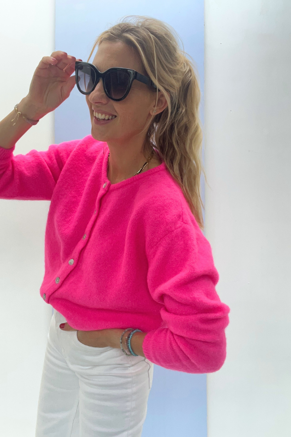 Vitow VITO19E Cardigan Rose Fluo