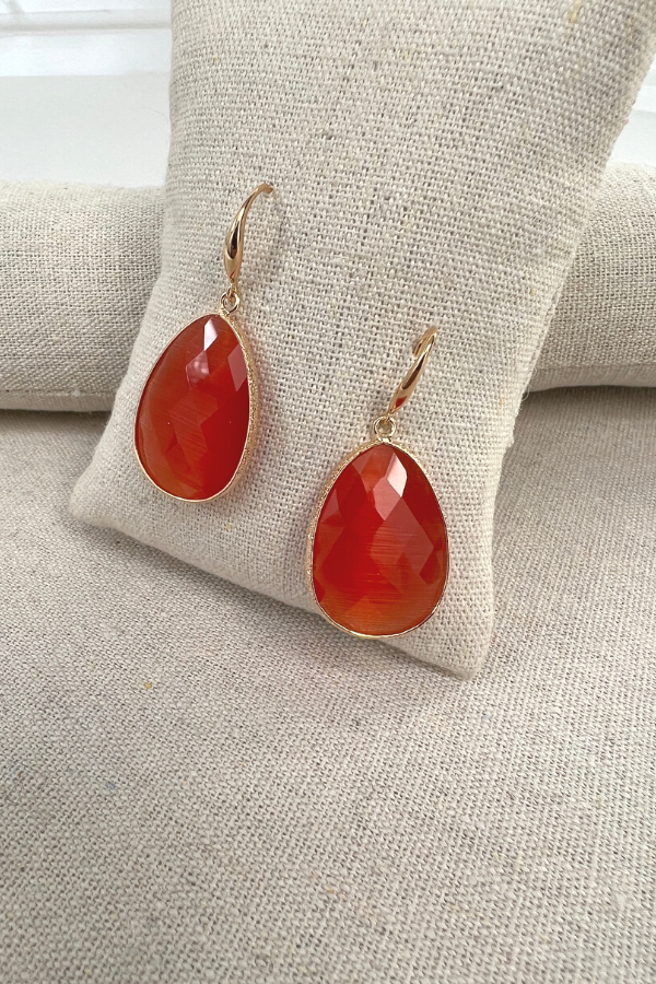 Charlotte Earrings Orange